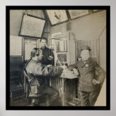 First 中国の Telephone Operator, Chinatown 1922 ポスター (正面)