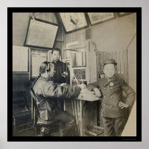 First 中国の Telephone Operator, Chinatown 1922 ポスター