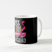 First 1st Grade School Kids Teacher Squad Dinosaur コーヒーマグカップ (正面右)