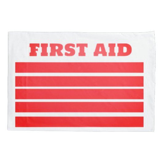 FIRST AID 枕カバー (裏面)