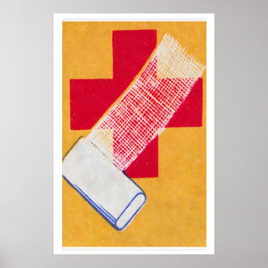 First Aid - Matchbox Print - Aesthetic Wall Art ポスター (正面)