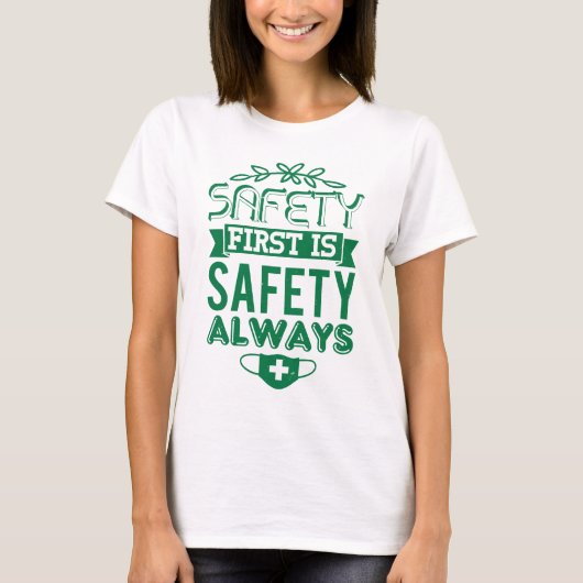 First aid saves lives tシャツ (正面)