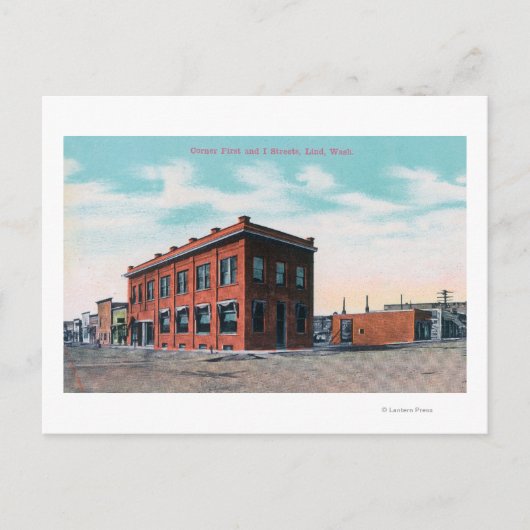 First and I通りCornerLind, WA ポストカード (正面)