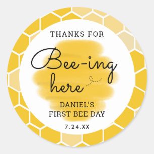 First Bee Dayお世話になっております ラウンドシール