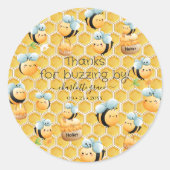 First Bee-Dayでお騒がせをありがとう ラウンドシール (正面)