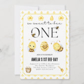 First Bee-day, Bee 1st Birthday招待状 招待状 (正面)