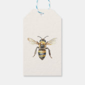 First Bee Day - Floral 1st Birthday  ギフトタグ (裏面)