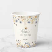 First Bee Day - Floral 1st Birthday  紙コップ (正面)