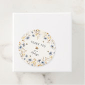 First Bee Day - Floral 1st Birthday Thank You フェイバータグ (インサイチュ)