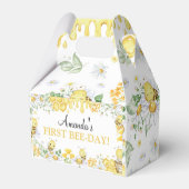 First Bee Day Floral Honey Bee Birthday Party フェイバーボックス (裏面サイド)