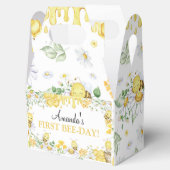 First Bee Day Floral Honey Bee Birthday Party フェイバーボックス (オープン)