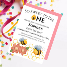 First Bee Day So Sweet to BEE one invitation 招待状