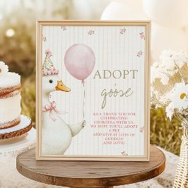 First Birthday Adopt a Goose  ポスター