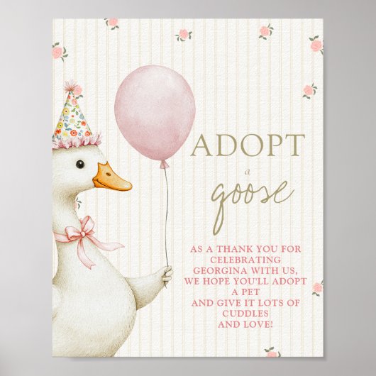 First Birthday Adopt a Goose  ポスター (正面)