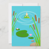 First birthday baby frog family party  招待状 (裏面)