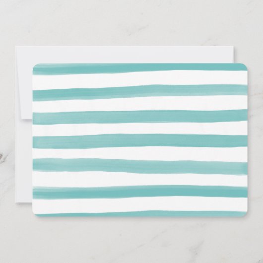 First Birthday Balloon Graphic Colorful Boy 招待状 (裏面)