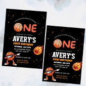 First birthday Basketball Invitation 招待状