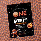 First birthday Basketball Invitation 招待状