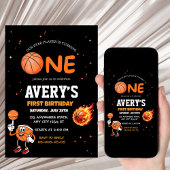 First birthday Basketball Invitation 招待状