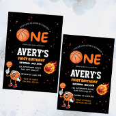First birthday Basketball Invitation 招待状