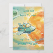 First Birthday Boy Party Digital Download 招待状 (正面)