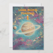 First Birthday Boy Party Digital Download 招待状 (正面)