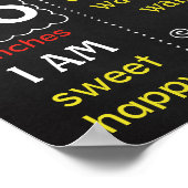 First Birthday chalkboard sign Fireman ポスター (角)