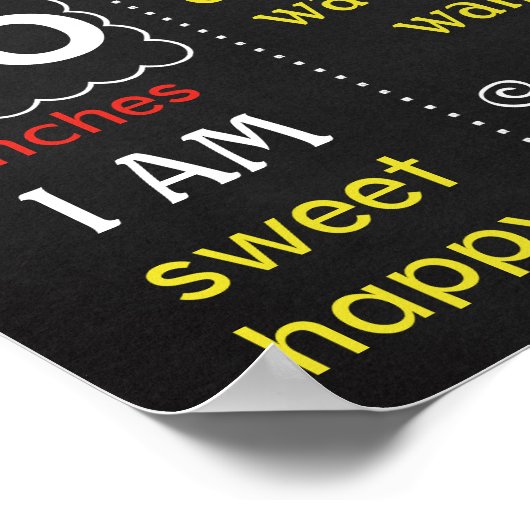 First Birthday chalkboard sign Fireman ポスター (角)