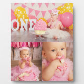 First Birthday Custom Photo Collage Plaque フォトプラーク (正面)