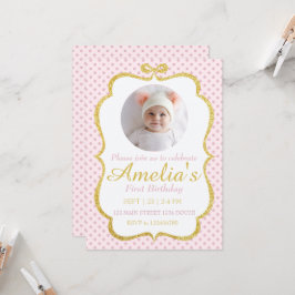 First Birthday Invite 招待状