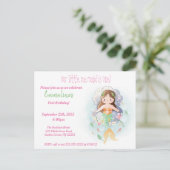 First Birthday Party小さな女の子 ポストカード (スタンド正面)