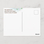 First Birthday Party小さな女の子 ポストカード (裏面)