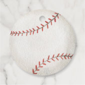 First Birthday Party Baseball Thank Youラベル フェイバータグ (裏面)