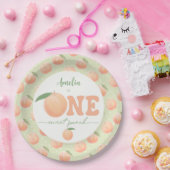 First Birthday Party One Sweet Peach  ペーパープレート (パーティー)