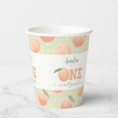 First Birthday Party One Sweet Peach Party 紙コップ (裏面)