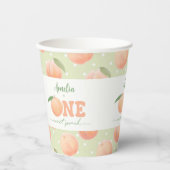 First Birthday Party One Sweet Peach Party 紙コップ (正面)