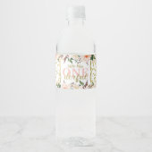 First Birthday Party Water Labels, Boho ペットボトルラベル (正面)