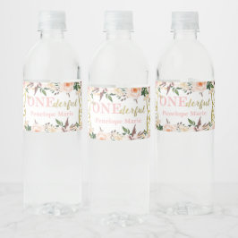 First Birthday Party Water Labels, Boho ペットボトルラベル