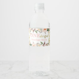 First Birthday Party Water Labels, Boho ペットボトルラベル