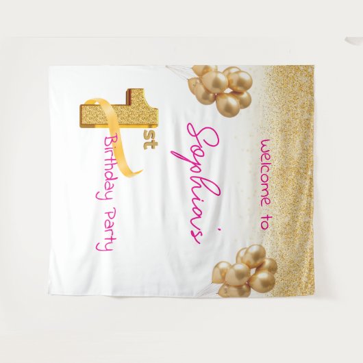 First Birthday Tapestry タペストリー (正面(横))