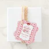 First Birthday valentine baby birthday party フェイバータグ (インサイチュ)