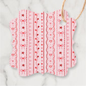 First Birthday valentine baby birthday party フェイバータグ (裏面)