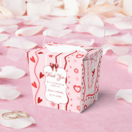 First Birthday valentine baby birthday party フェイバーボックス