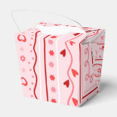 First Birthday valentine baby birthday party フェイバーボックス (裏面サイド)