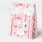 First Birthday valentine baby birthday party フェイバーボックス (正面サイド)