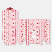 First Birthday valentine baby birthday party フェイバーボックス (見開き)