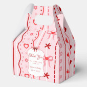 First Birthday valentine baby birthday party フェイバーボックス (正面)