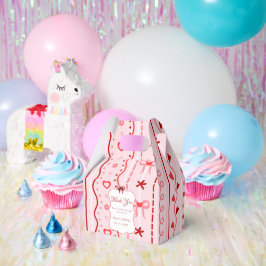 First Birthday valentine baby birthday party フェイバーボックス