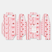 First Birthday valentine baby birthday party フェイバーボックス (見開き)