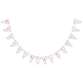 First Birthday Valentine’s Day Banner バンティングフラッグ (全)